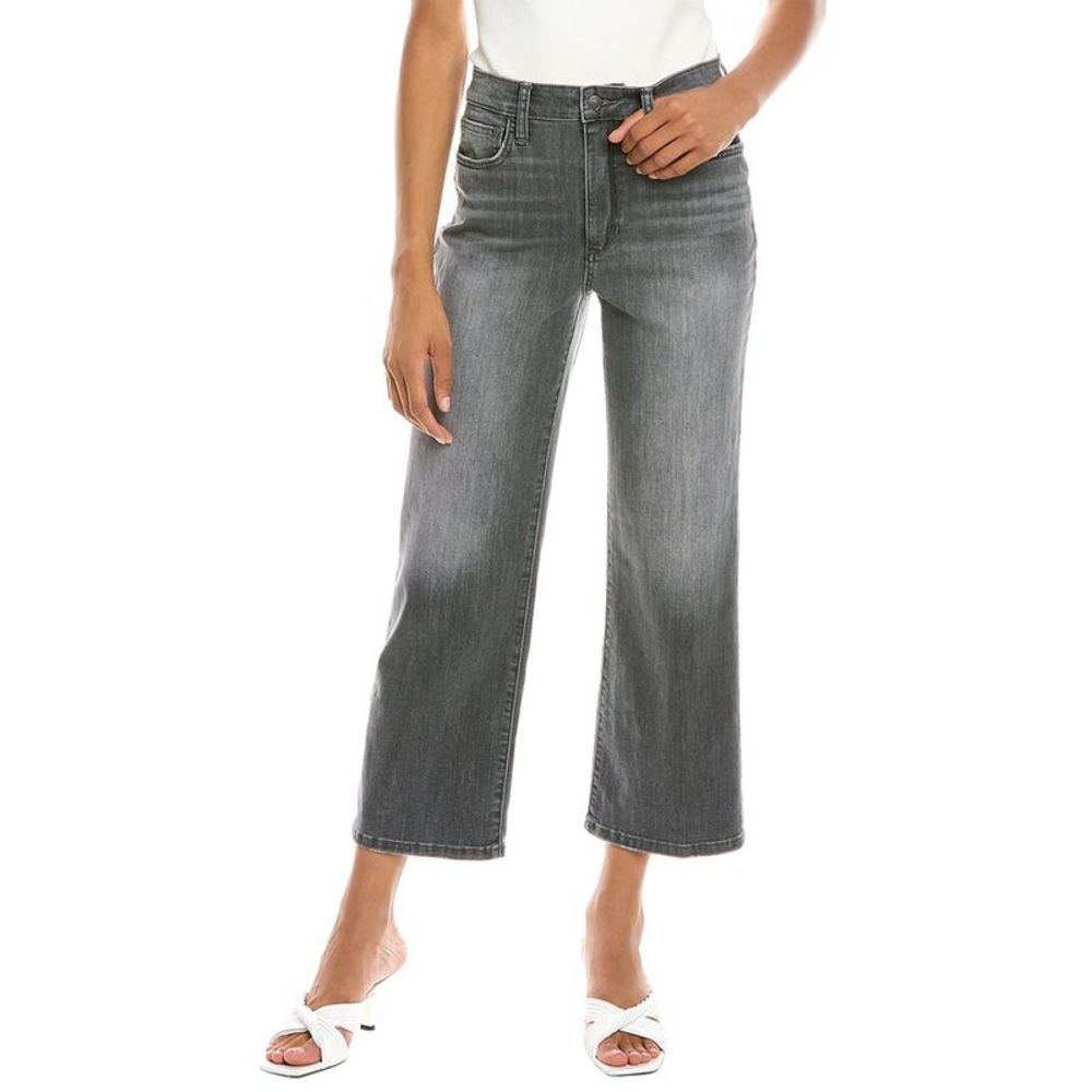 Joe's Jeans Womens  Kathleen High-Rise Wide Leg Crop Jean, Black